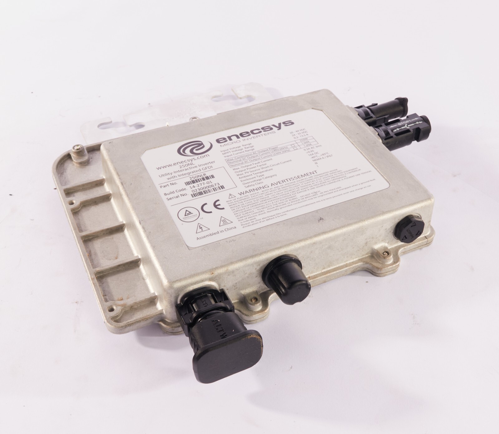 Enecsys 250NL Utility Interactive Integrated Micro Inverter