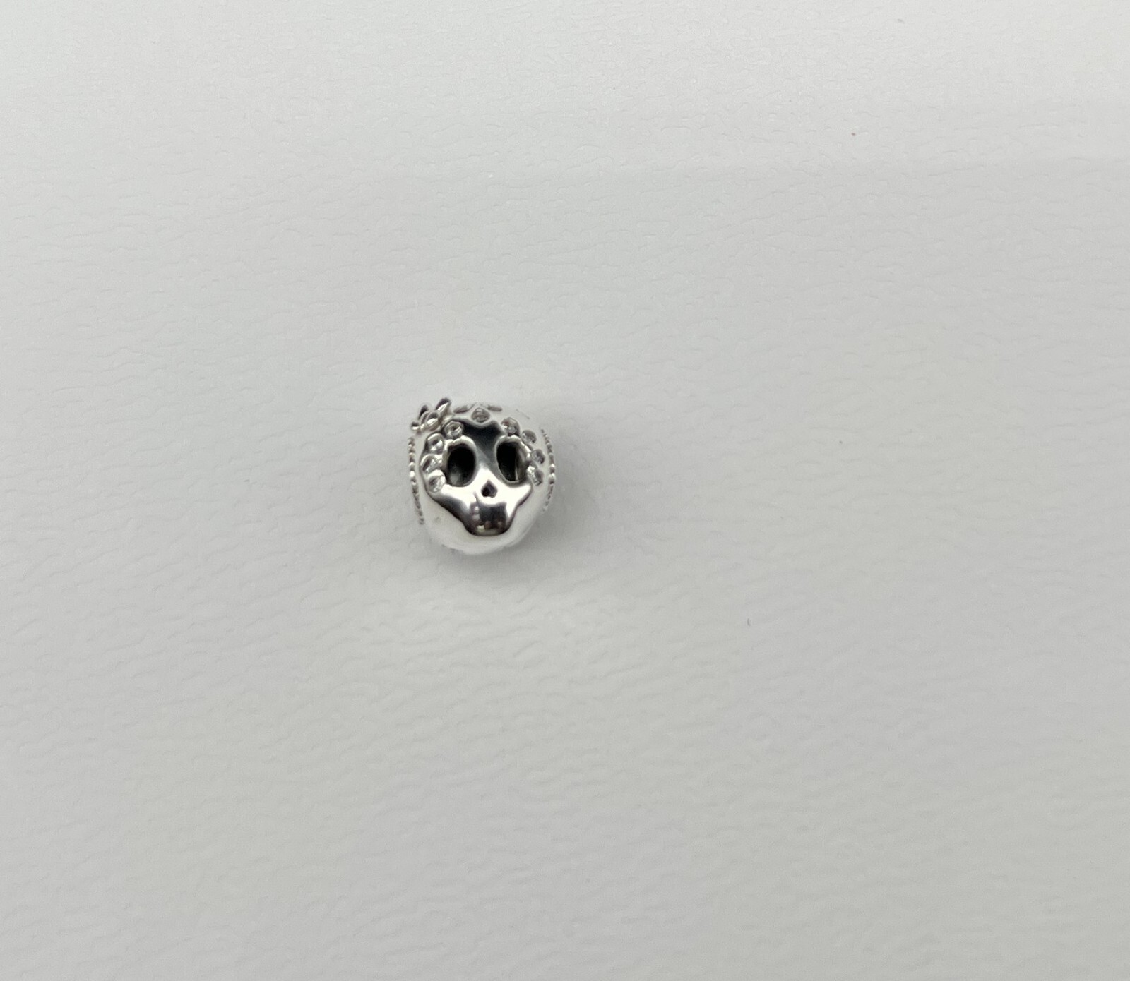 NEW Authentic Pandora Sparkling Skull Charm 797866CZ, Clear