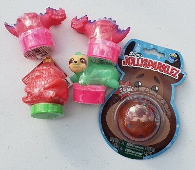 Christmas Slime Bundle, Sloth Gnome Dinosaur & Rudolph Perfect Stocking Stuffers