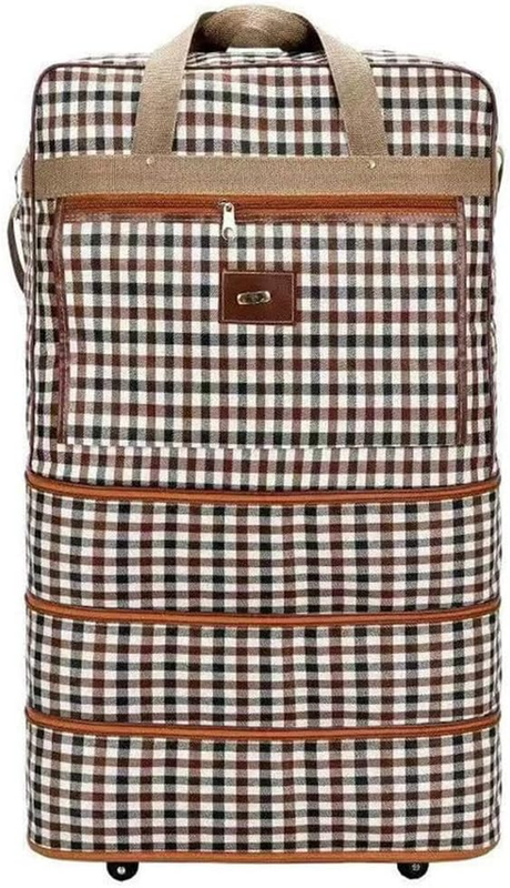 Expandable Extra Large Travel Nylon Duffel Bag with Wheels W