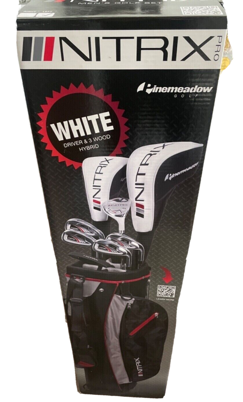 PineMeadow PGX Nitrix Men's Golf Club Set with Bag Right Han