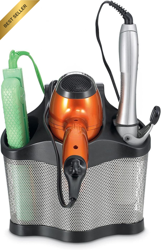 Hair Dryer Holder 3 Storage Polder Style Station Organizer Black Care Hair Iron