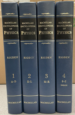Macmillan Encyclopedia of Physics by John S. Rigden-1996, Hardcover-1st. Edition