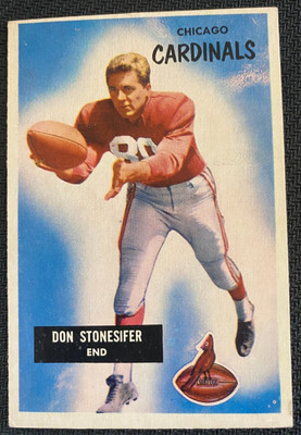 1955 BOWMAN FOOTBALL #9 DON STONESIFER * SET BREAK * EX * CARDINALS *