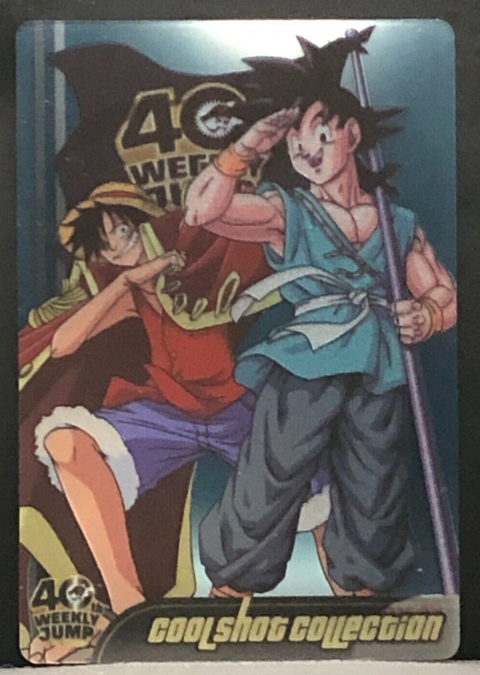 JUMP40周年 カードDRAGON BALL×ONE PIECE Goku & Luffy Dragon Ball One Piece Jump 40th Anniversary