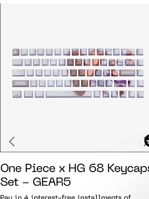 Higround X One Piece GEAR 5 LUFFY KEYCAPS SET (BESTBUY EXCLUSIVE) - Sealed New