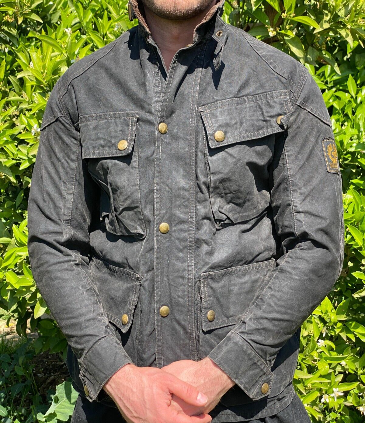 70s Belstaff Trialmaster Rare Wax Motorcycle Bike Jacket Xs