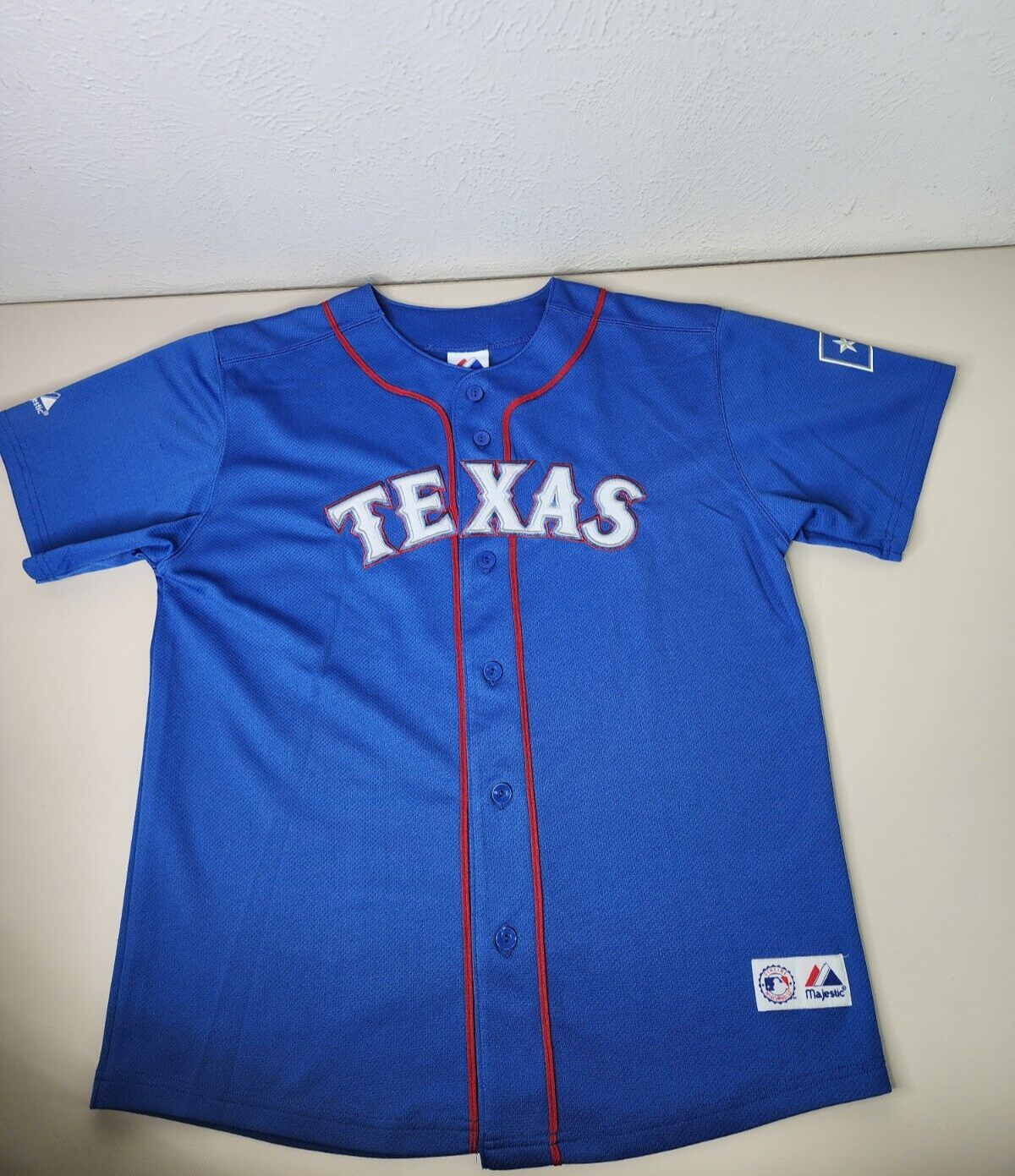 極美品 Majestic RANGERS 3 RODRIGUEZ Jersey 2003 Texas Rangers Rodriguez #3 Majestic Jersey (Alternate) XXL