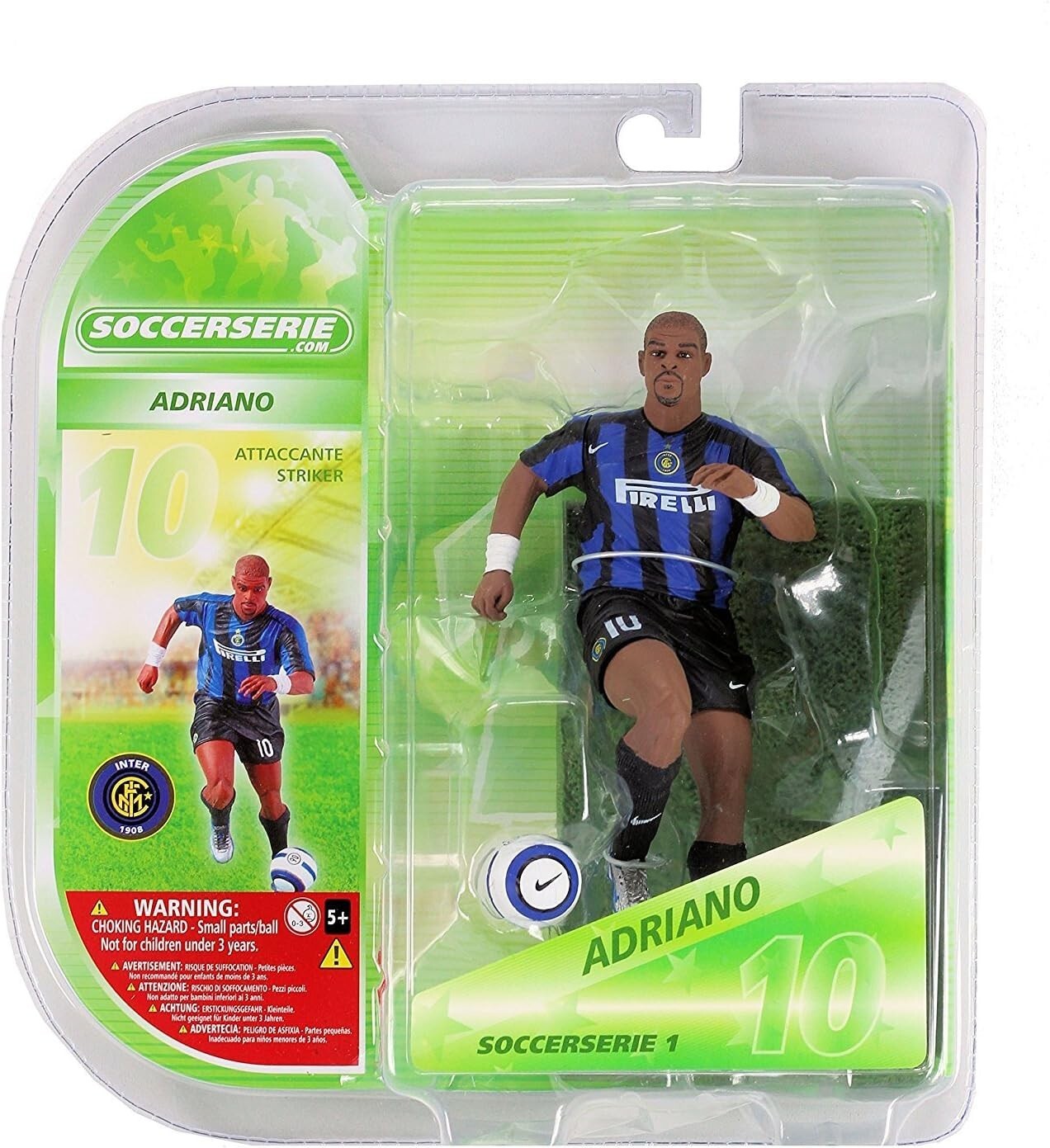 Soccerserie.comより アドリアーノ ［並行輸入品］ SoccerSerie 1 Serie A Brazil Inter Milan Adriano #10 Striker