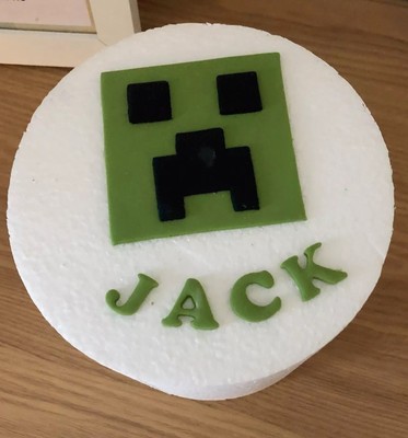 Decorations Cake Toppers Personalised Glitter Minecraft Creeper