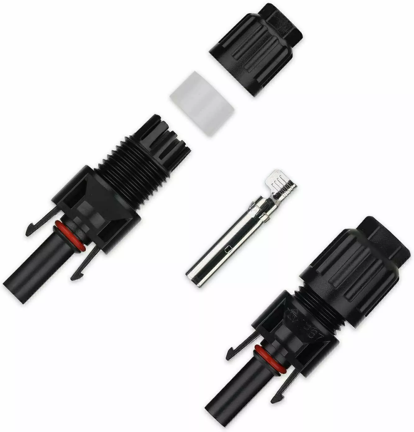 10/20/50/100/200 Pairs Male Female Solar Cable Connectors For DIY Solar Panel US