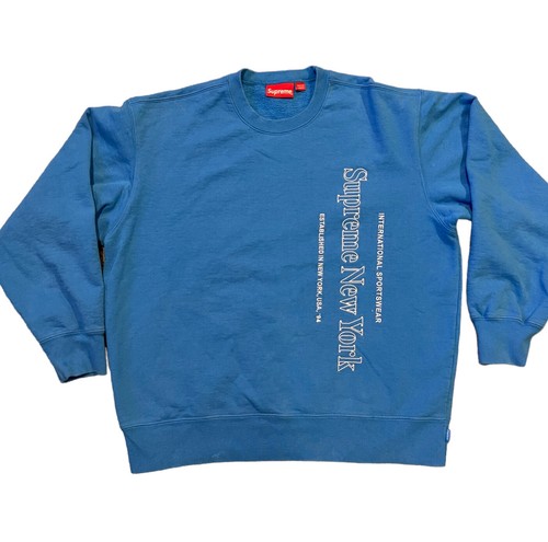 トップス SupremeBeadedAppliqueCardiganBright Blue Supreme New York International Sportswear Sweatshirt Bright