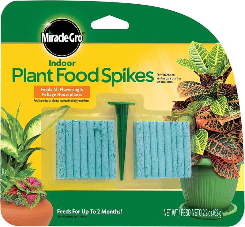 Indoor Plant Food Spikes, Includes 48 Spikes - Continuous Feeding for All Flower