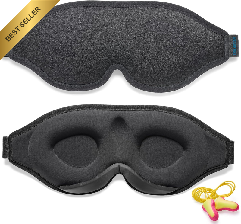 2026 Innovative Sleep Mask for Men and Women,  3D 99.99% Light Blocking Design,