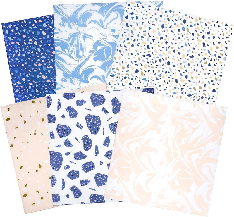 - Blue Marble Design Tissue Paper Bulk For Gift Wrap, Art