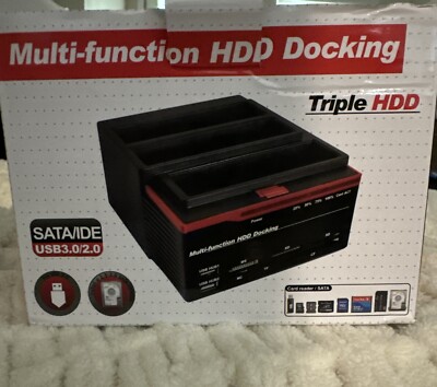 12V 3A Multi-Function Hard Drive Base Hard Disk Box Hard Drive Docking Station