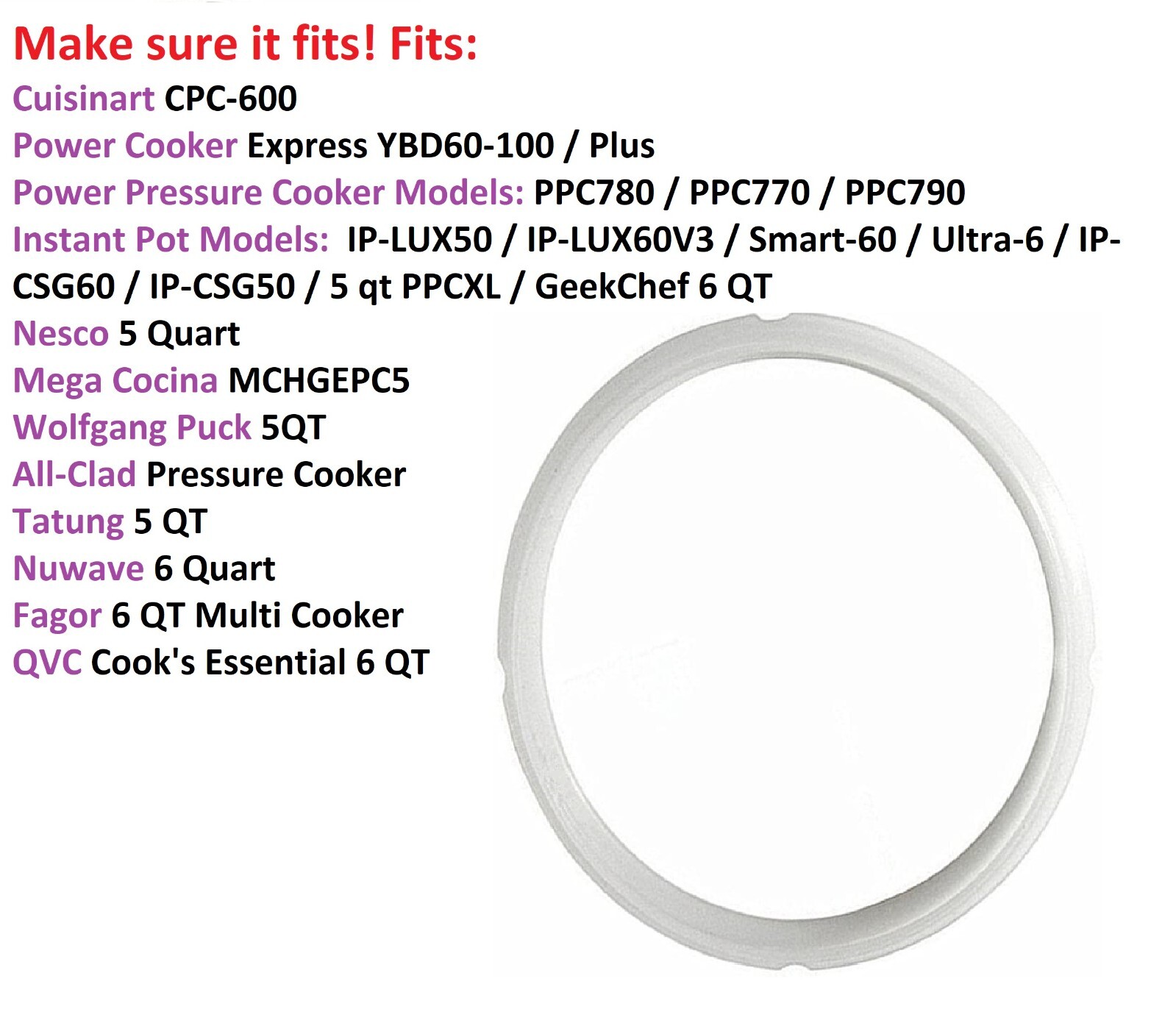 Cuisinart Pressure Cooker Sealing Ring | Pressurecookerguide