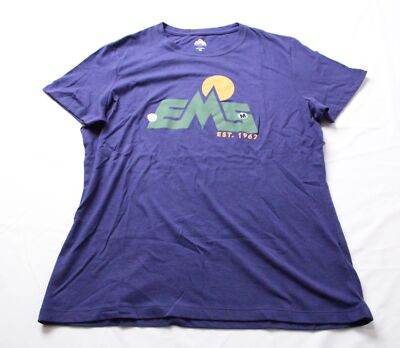 Eastern Mountain Sports Women's EMS 92' Vital Peak T-Shirt AN3 Blue Medium NWT