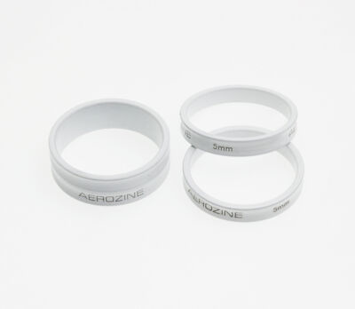 Aerozine XAS Road MTB eBike Cycle Headset Spacers 3pcs in 5mm&10mm White color