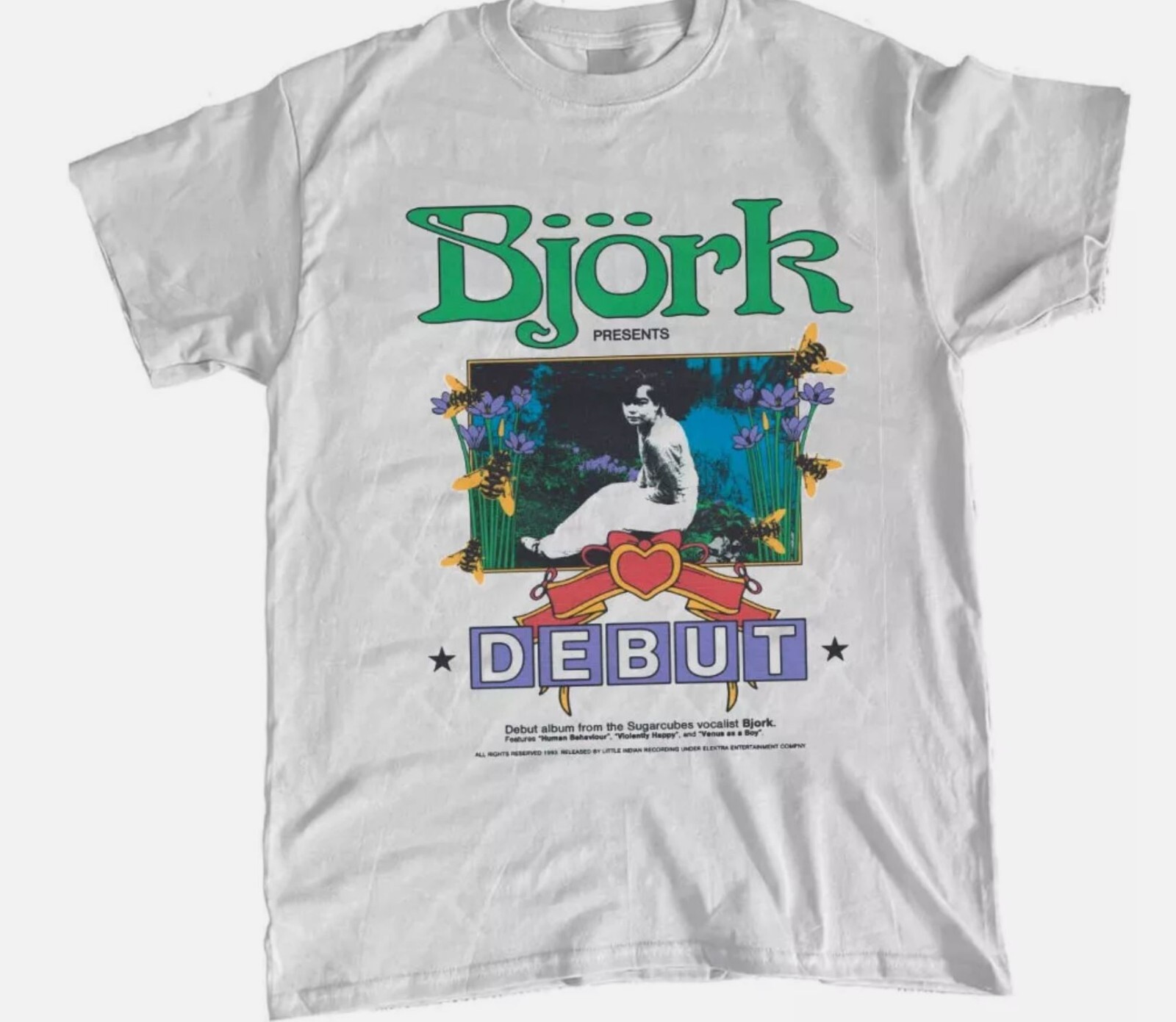 ミュージシャン XL Bjork Cornucopia Debut natural tee Björk - Cornucopia : Live – Björk Official Store