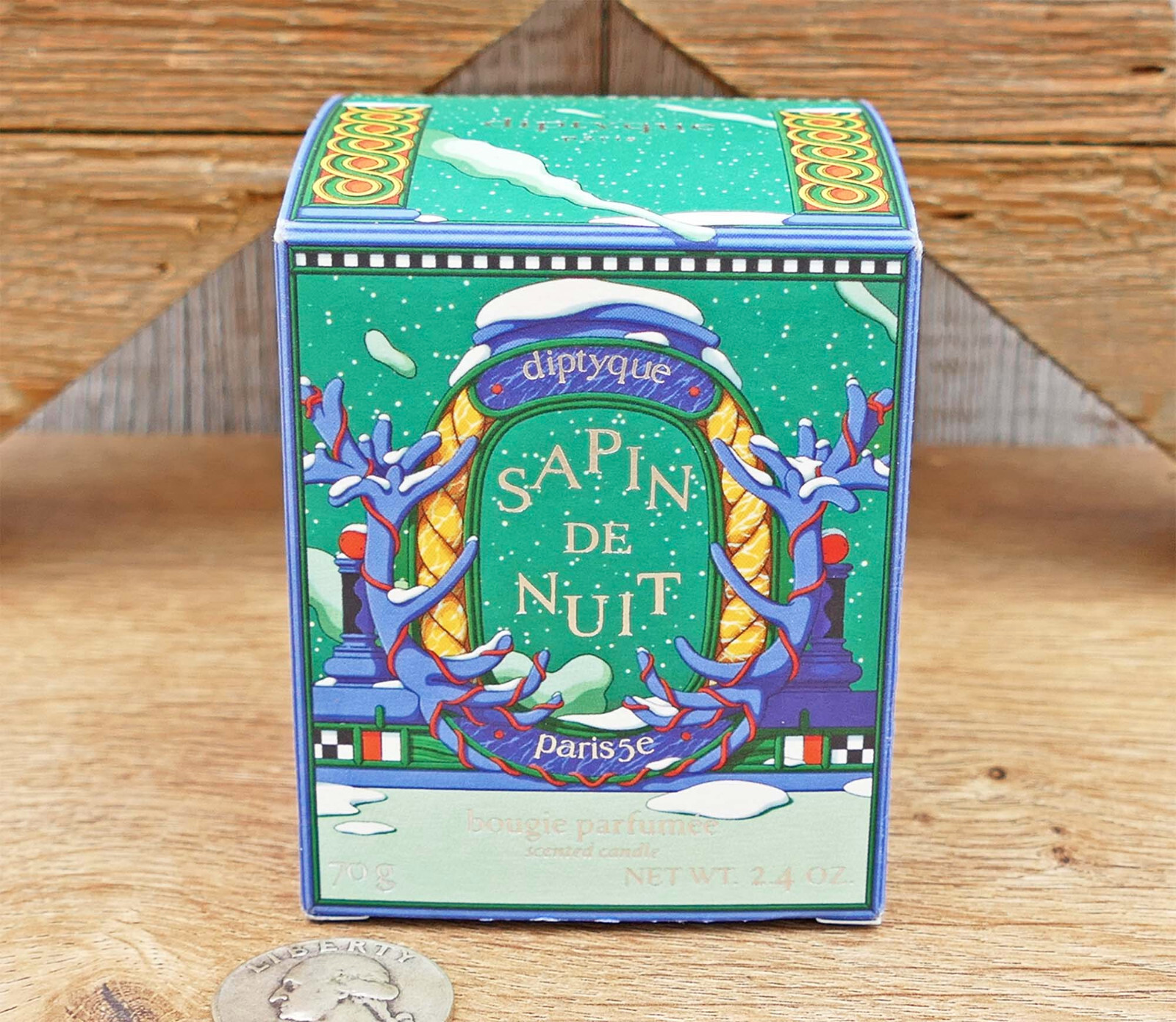 diptyque Sapin アロマキャンドル Diptyque Sapin De Nuit Candle 2.4 oz New Open Box Holiday