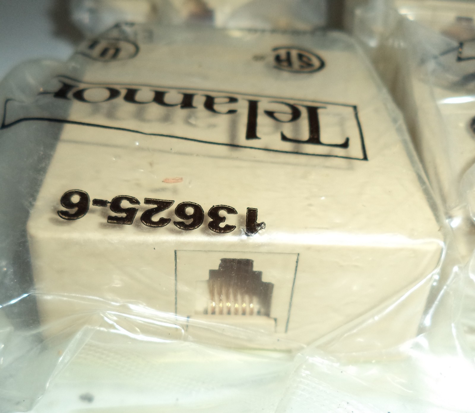 10pc 1 Port RJ11 6P4C Telephone/Phone Line White Modular Jack Surface Mount Box