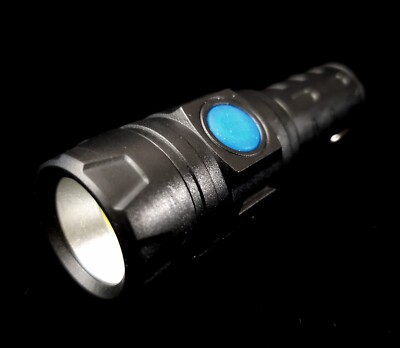 LED Flashlight Compact Mini Super Bright Car Cigarette Lighter Rechargeable 12V