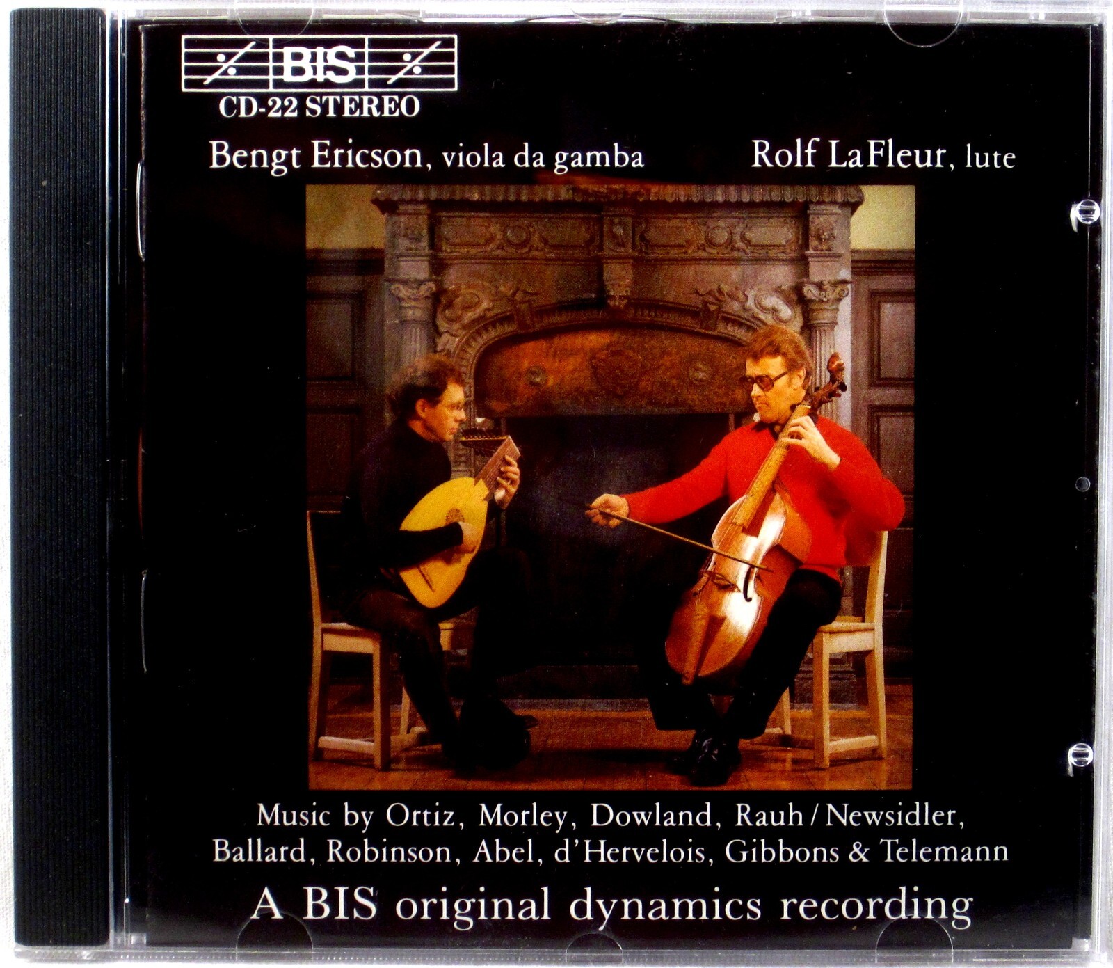 Bengt Ericson, Rolf La Fleur – Music For Viola Da Gamba And Lute. BIS – BIS-CD-22 Bengt Ericson, Rolf La Fleur – Music For Viola Da Gamba And Lute. BIS – BIS-CD-22