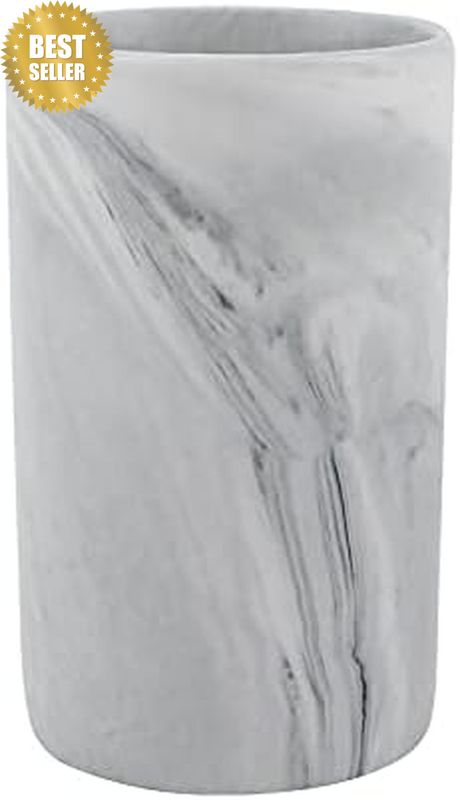 Marble Pen Holder for Desk, Handcrafted Desk Organizer for Office Supplies Stora