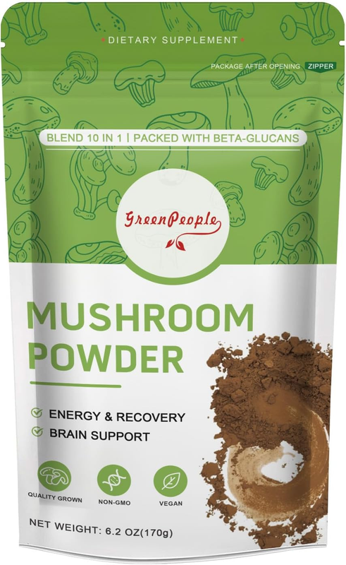 Mushroom Powder - Mushrooms Supplement Blend for Coffee & Sm