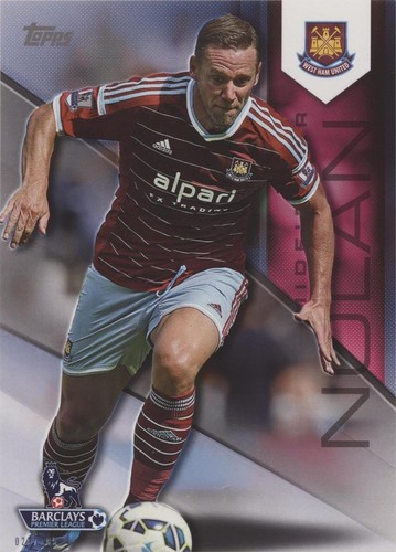 Santi Cazorla #4 Arsenal 8/49 5x7 purple 2014/2015 Topps