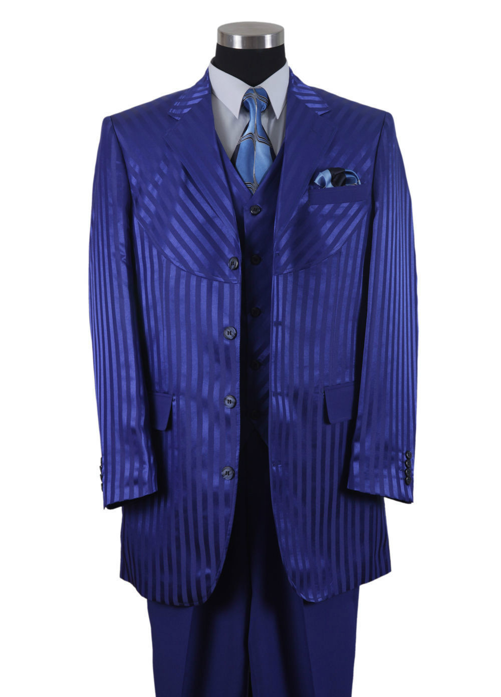 『TSJ SUITS 3P NAVY L』 TSJ SUITS 3P NAVY L』 Navy Solid Suit - Cotton and Cashmere