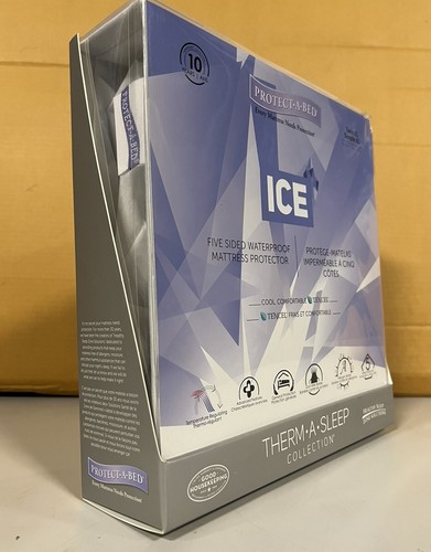 Protect-A-Bed Ice Therma-Sleep 5-Sided Waterproof Mattress Protector Twin XL-NEW