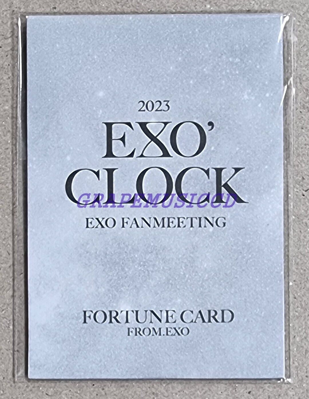 EXO 2023 FANMEETING EXO' CLOCK OFFICIAL MD FORTUNE SCRATCH EXO 2023 FANMEETING EXO' CLOCK OFFICIAL MD FORTUNE SCRATCH
