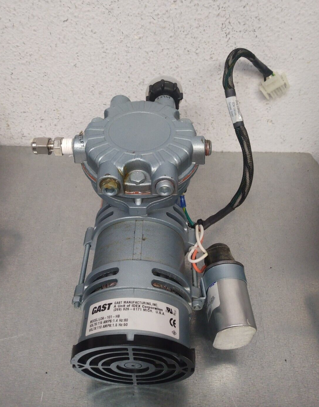 洋楽 VACUUM 2nd lp bgk larm melodic discharge IDEX GAST Vacuum Pump LOA-101-HB 0.062 HP 1 Phase 110/115V