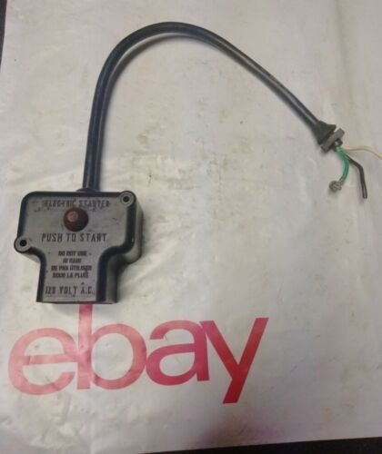 120 Volt Tecumseh Electric Starter  Momentary Switch  Foot P