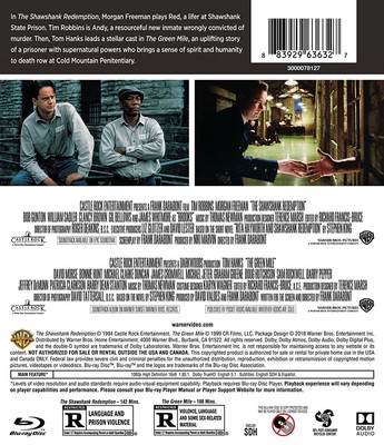 The Shawshank Redemption / The Green Mile Blu-ray  NEW
