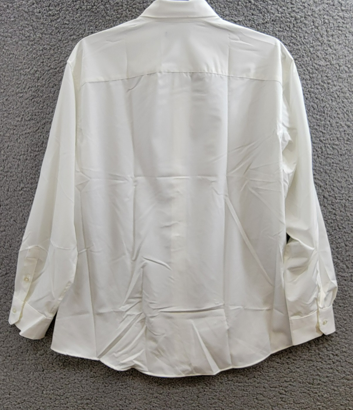 Alfani Regular Fit Travel Ready Solid Dress Shirt Men's 16-16.5 34-35 White L/S - Picture 14 of 19