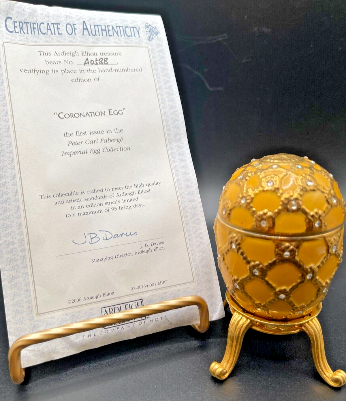 Ardleigh Elliott - Peter Carl Faberge Imperial Egg Collection - "Coronation"