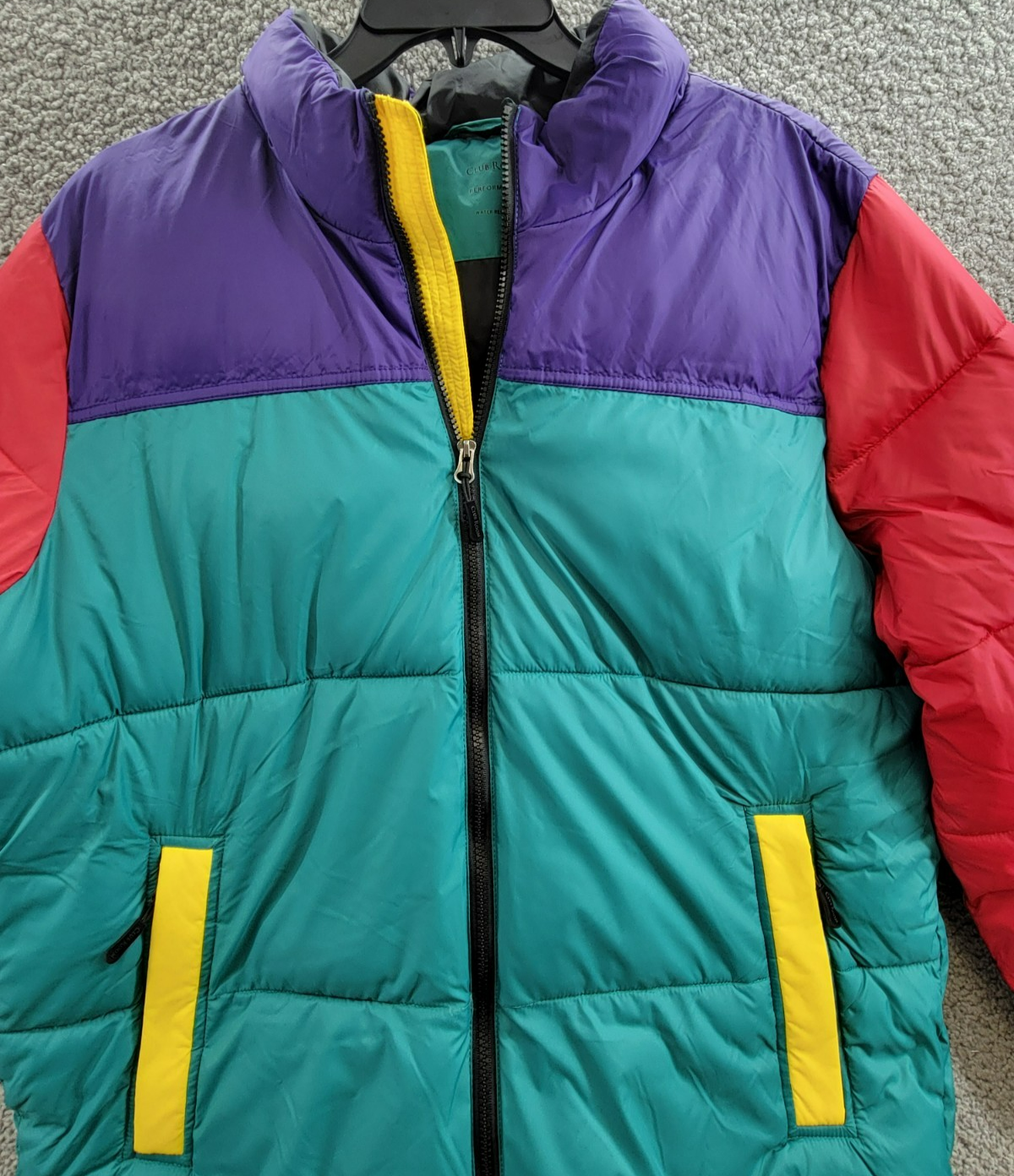 Club Room Colorblocked Quilted Full-Zip Puffer Jacket Men's L Multi Long Sleeve - Picture 3 of 19