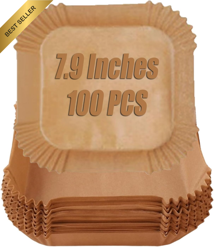 100PC Air Fryer Liners Disposable Non-Stick Heat Resistant for Philips Ninja