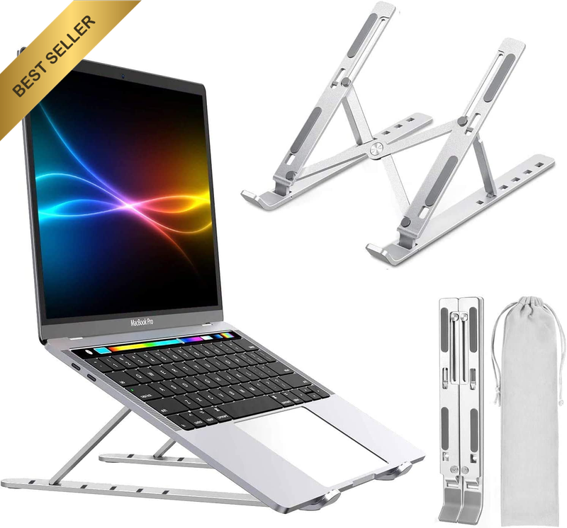 Laptop Stand  Portable Adjustable Tablet Computer Stand Aluminum Alloy Folding L