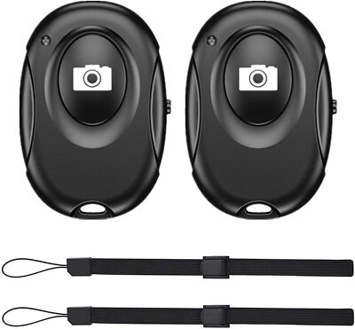 Wireless Camera Shutter Clicker 2 Pack Camera Shutter Remote Control for iPhone