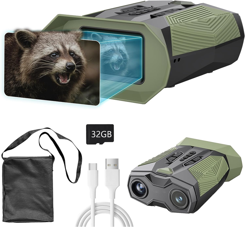 Autofocus Night Vision Goggles 4K Night Vision Binoculars1968Ft Viewing Range