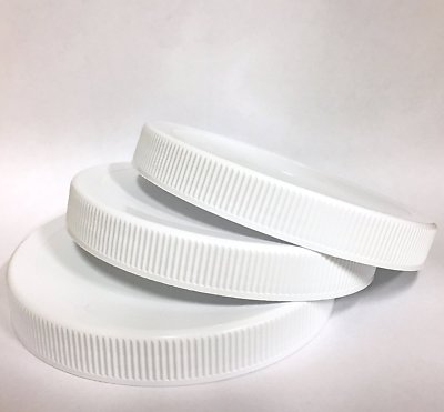 3 - REPLACEMENT LIDS W/LINERS for Golden Harvest Square CANISTER Jars FAST SHIP