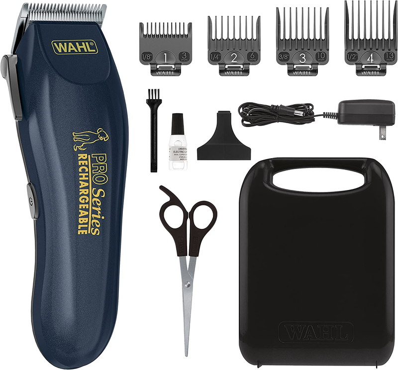 WAHL Lithium Ion Deluxe Pro Series Rechargeable Pet Clipper Grooming Kit