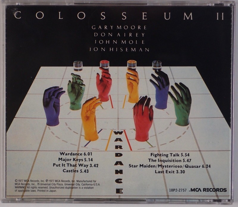 COLOSSEUM II: Wardance JAPAN 18P2-2757 Jazz Rock CD w/ OBI