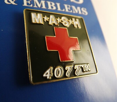 BRAND NEW Lapel Pin M*A*S*H 4077TH Red & Green Enamel 1'' MASH