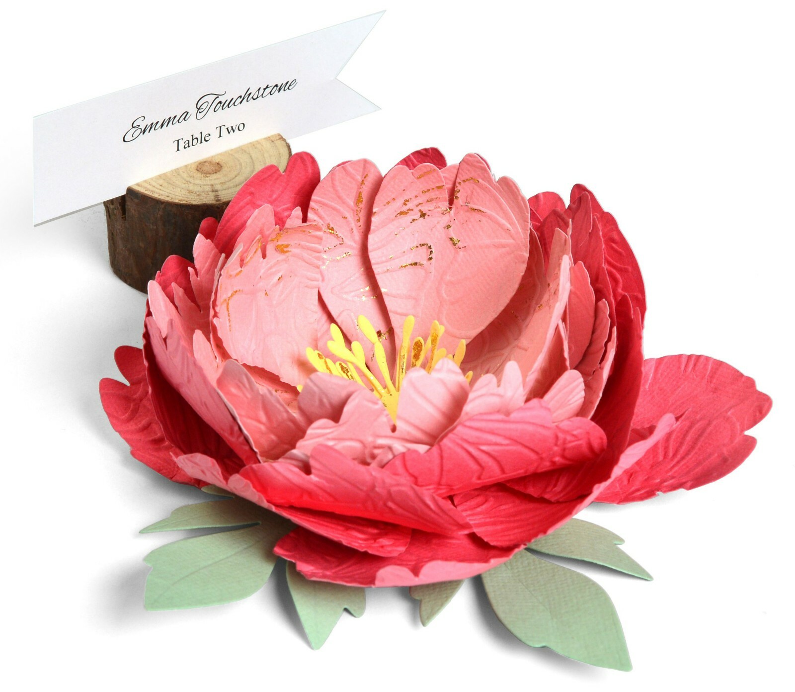 New, Retired Sizzix Thinlits 3-D Peony 5pc #663593 Retail