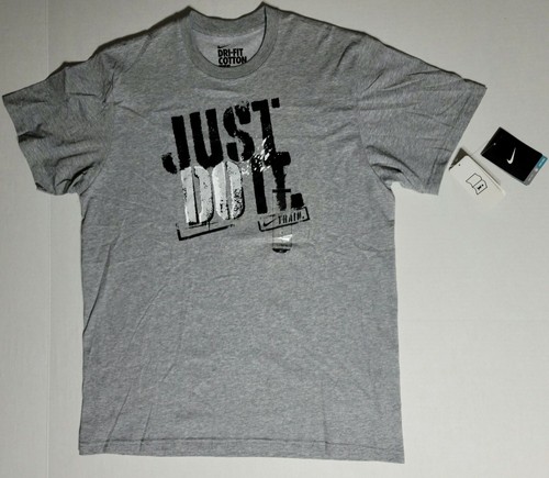 NIKE ナイキ JUST DO IT Tee/long 【men's M】 Nike Sportswear “Just Do It” Long-Sleeve T-Shirt Grey